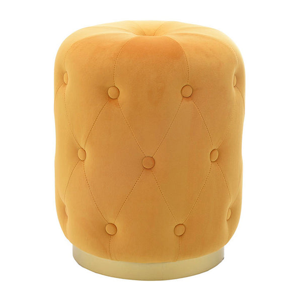 Yellow Velvet Stool (47 cm)
