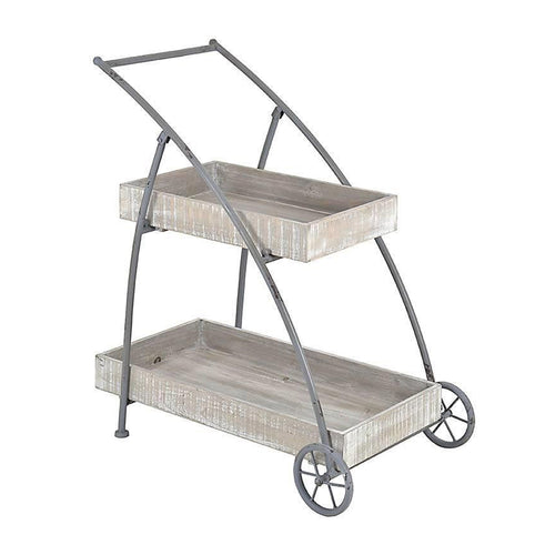 Natural Wood Butler Table (87 cm)