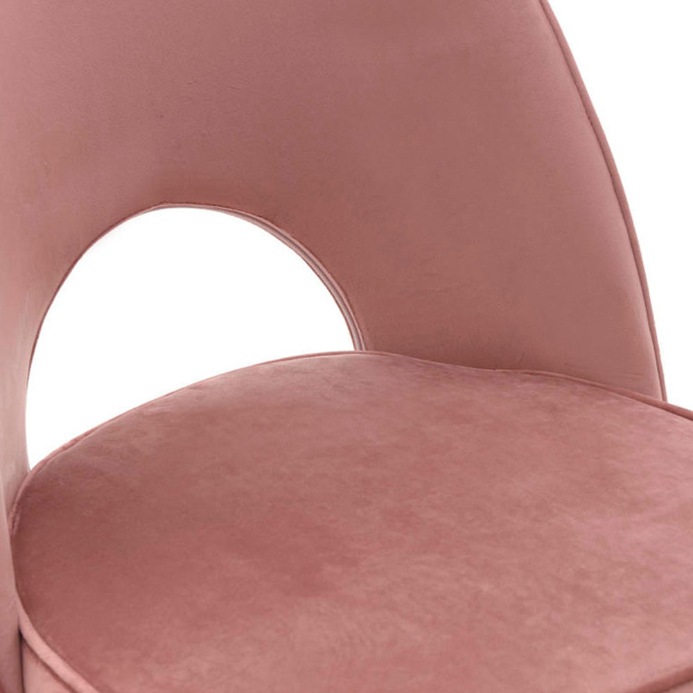 Pink Velvet Chair (84 cm)