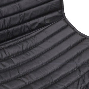 Black Leather Metallic Chair (92 cm)