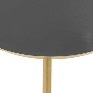 Black Gold Metallic Enamel Table (44 cm)