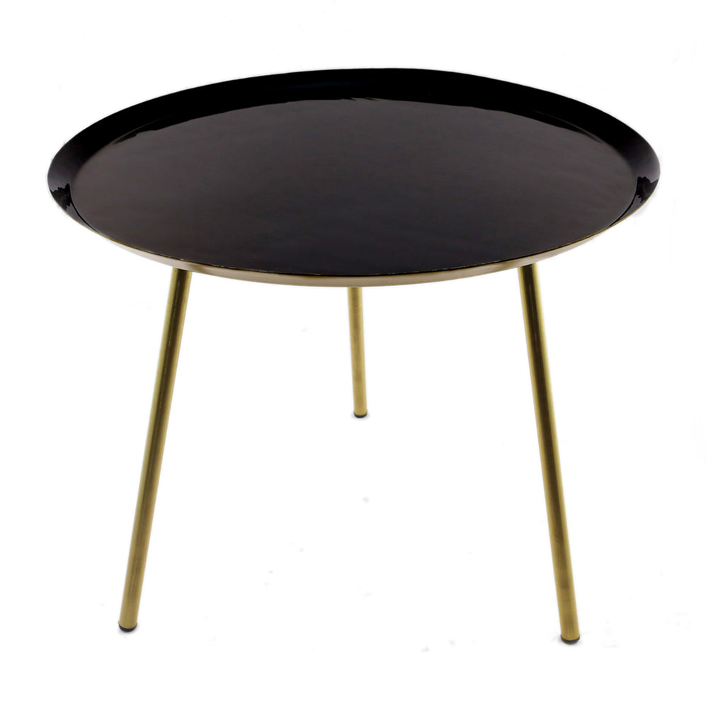 Black Gold Metallic Table (59 cm)