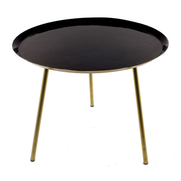 Black Gold Metallic Table (59 cm)