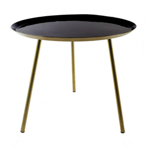 Black Gold Metallic Table (59 cm)