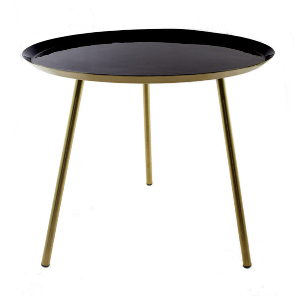 Black Gold Metallic Table (59 cm)