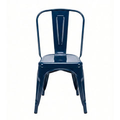 Utopia Navy Blue Metal Chair