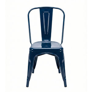 Utopia Navy Blue Metal Chair
