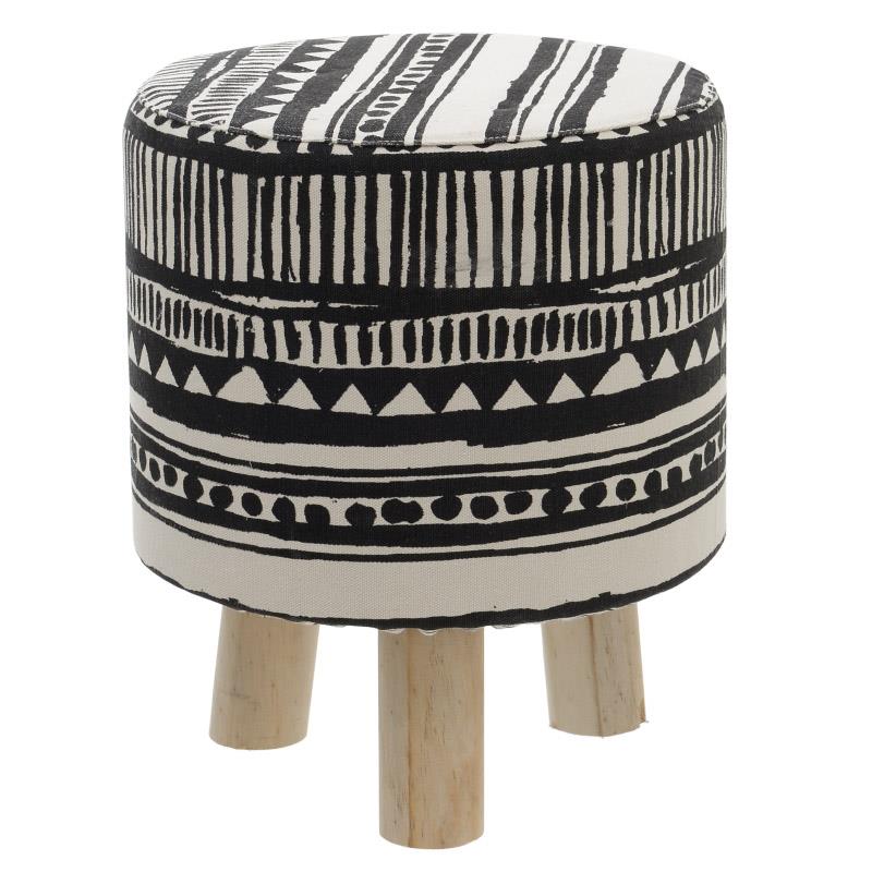 Black and White Stool (37 cm)
