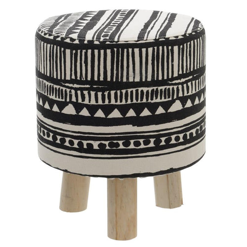 Black and White Stool (37 cm)