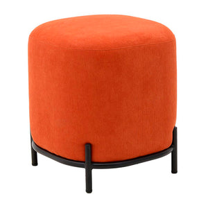 Orange Fabric Stool (46cm)