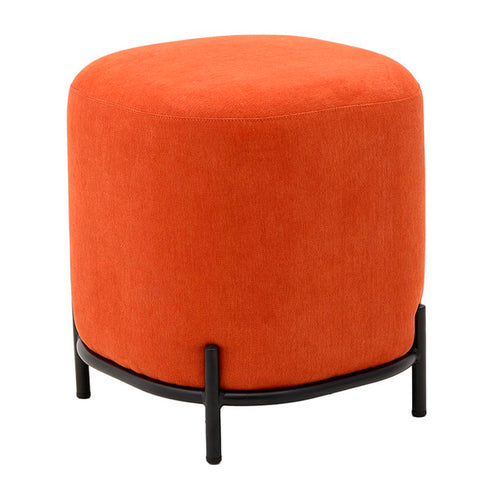 Orange Fabric Stool (46cm)