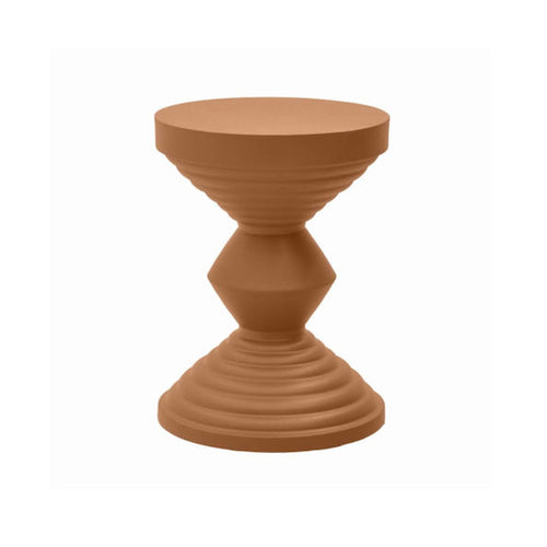 Brown Metal Side Table (48 cm)
