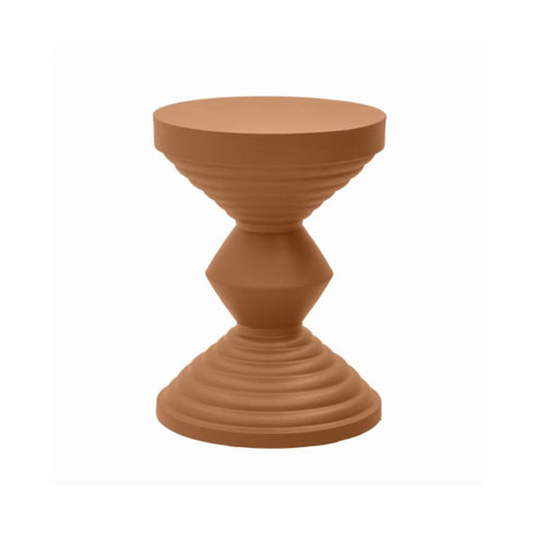 Brown Metal Side Table (48 cm)