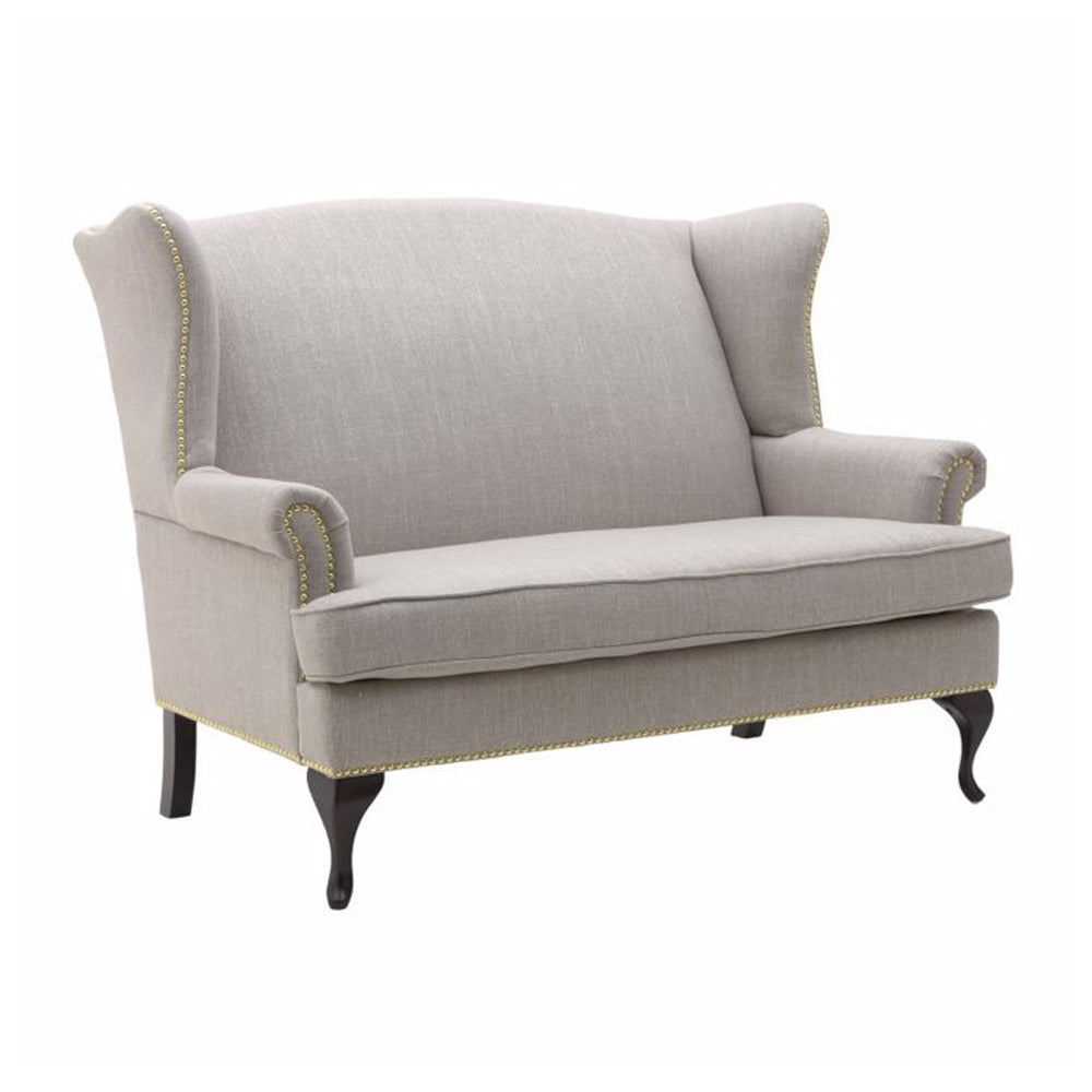 Beige And Grey 2 Seat Sofa (143 cm)