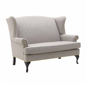 Beige And Grey 2 Seat Sofa (143 cm)