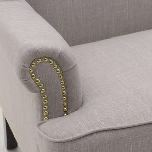 Beige And Grey 2 Seat Sofa (143 cm)