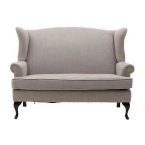 Beige And Grey 2 Seat Sofa (143 cm)