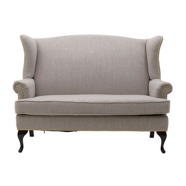 Beige And Grey 2 Seat Sofa (143 cm)