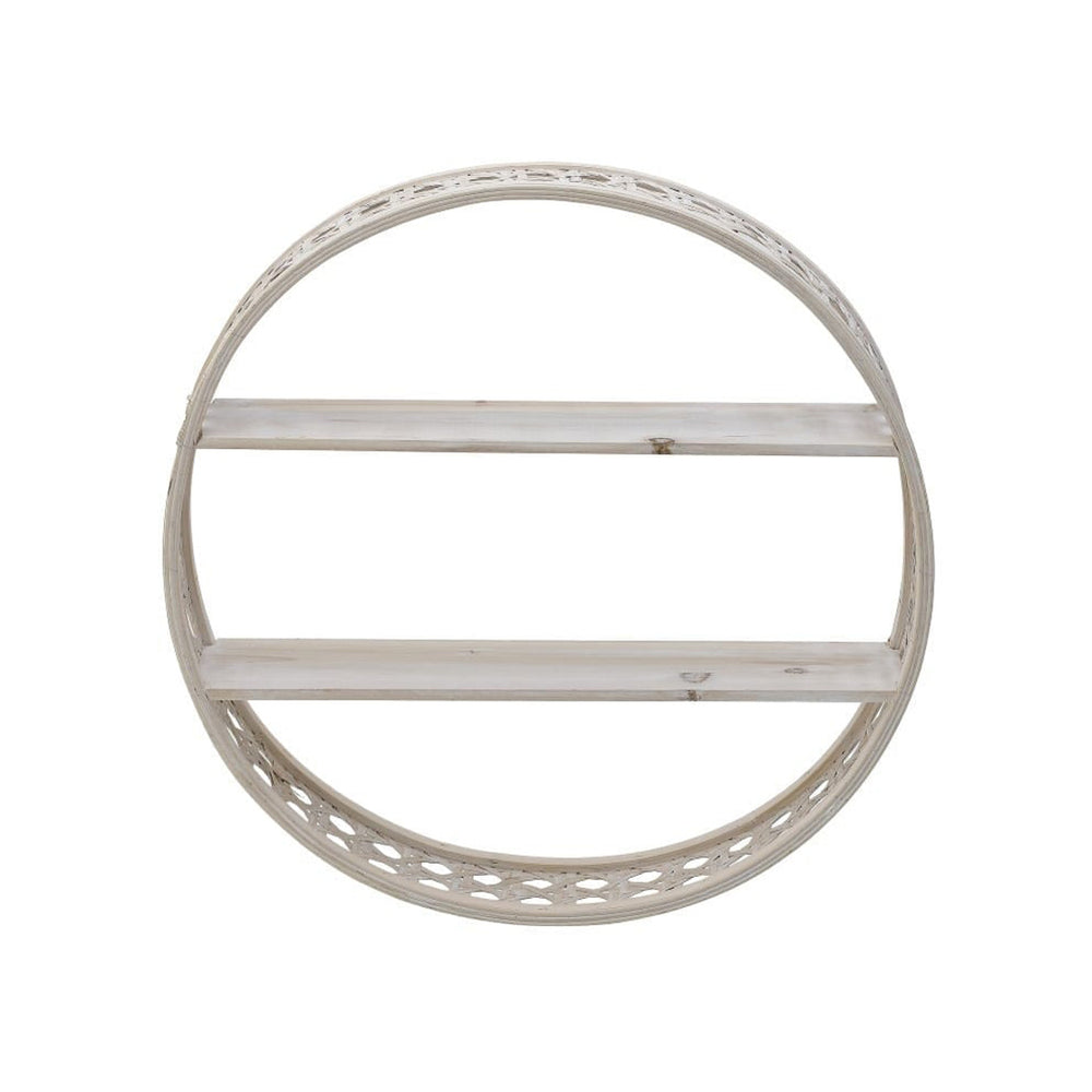 Natural Bamboo Wall Shelf