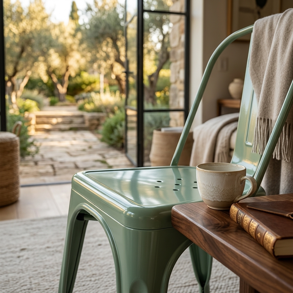 Utopia Aqua Metal Chair