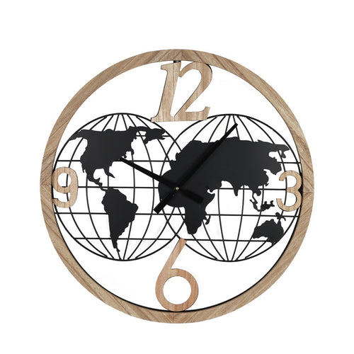 Woglo Black Metal Wall Clock (60 cm)