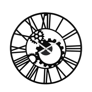 Grana Inart Black Metal Wall Clock (60 cm)