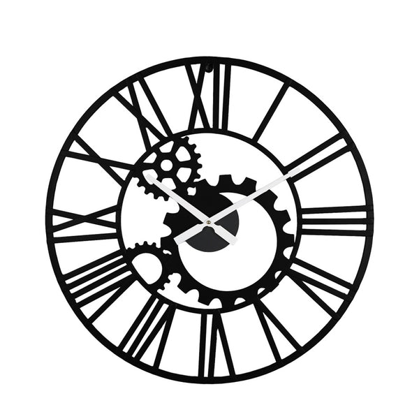 Grana Inart Black Metal Wall Clock (60 cm)