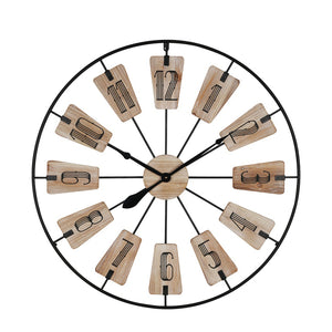 Fepo Black Metal Wall Clock (80 cm)