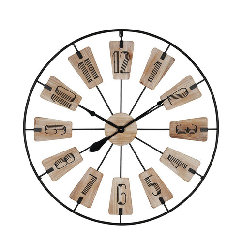 Fepo Black Metal Wall Clock (80 cm)