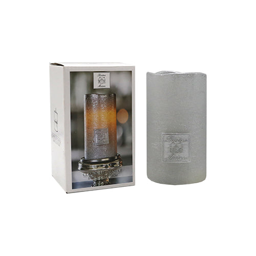 RM Silver LED Candle (7.5x12.5 cm)