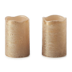 RM LED Bronze Candle 2pcs
