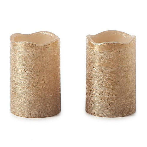 RM LED Bronze Candle 2pcs