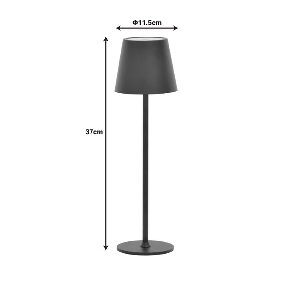 Brave I White LED Touch Table Lamp (37 cm)