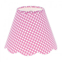 Pink Dots Fabric Shade