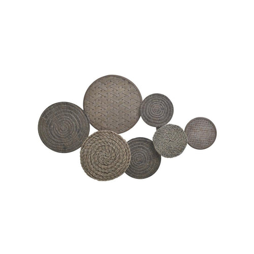 Brown Metal And Wooden Wall Decoration