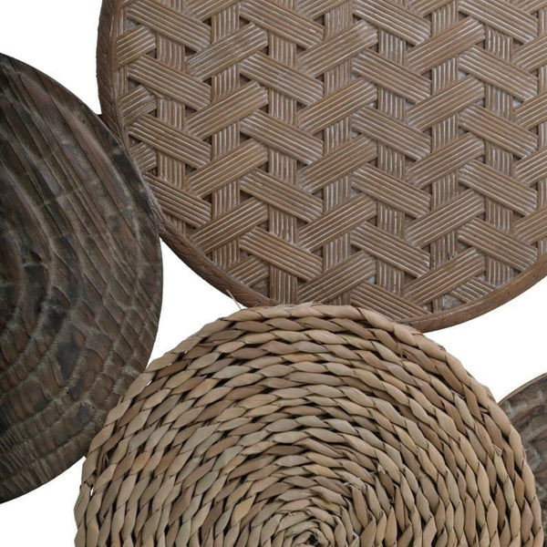 Brown Metal And Wooden Wall Decoration