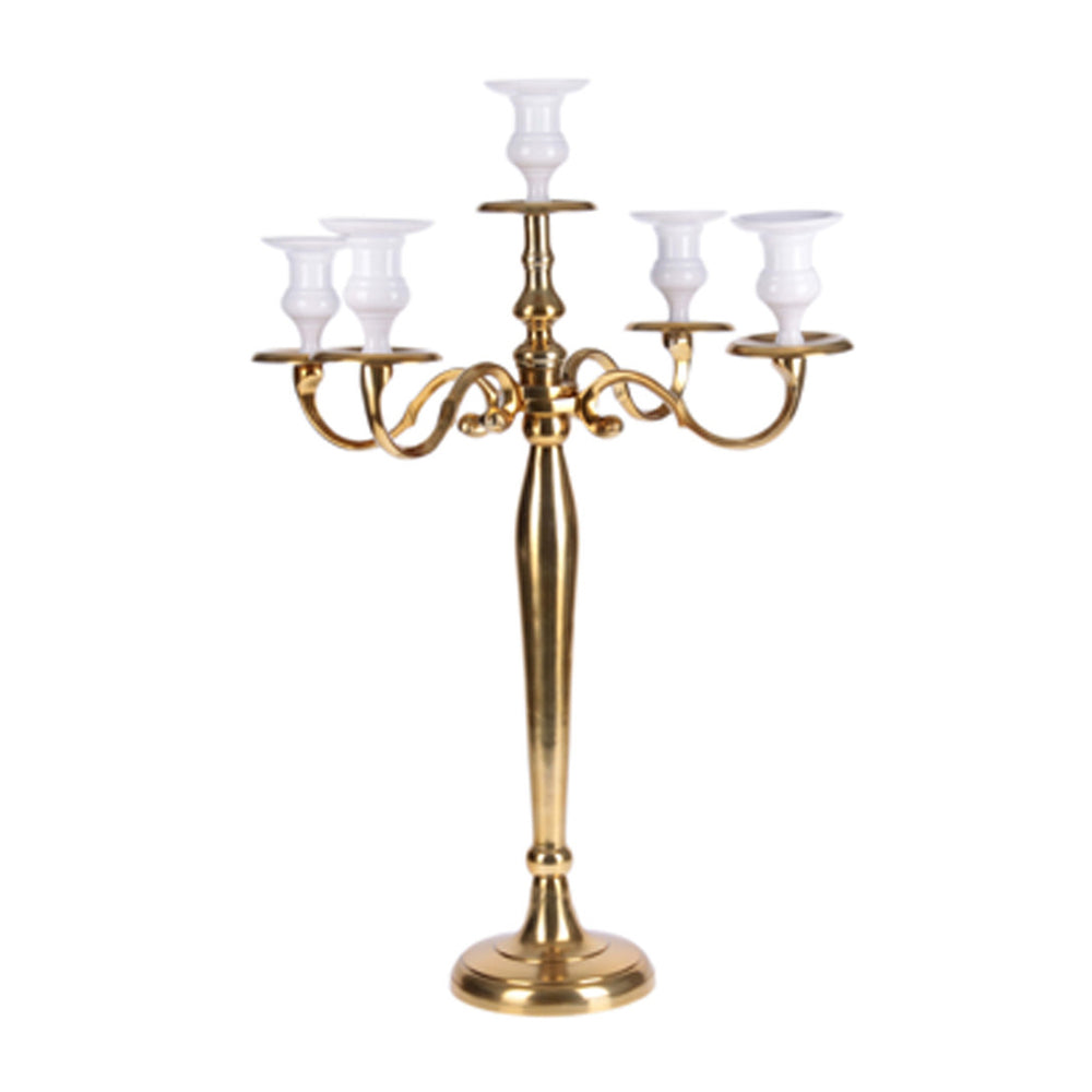 Gold Aluminum Candle Holder (65 cm)