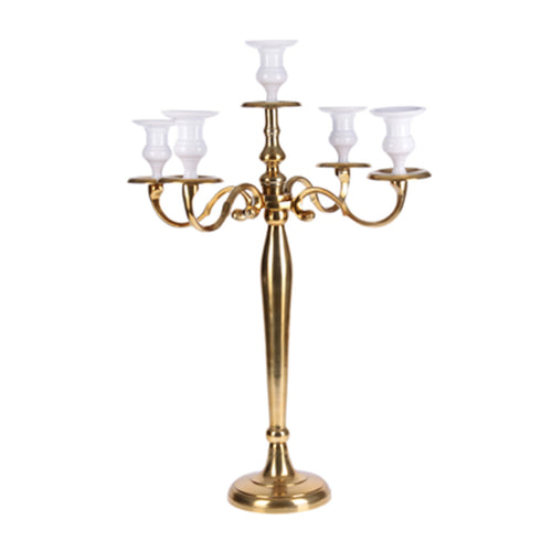 Gold Aluminum Candle Holder (65 cm)