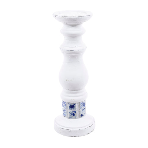 White Blue Cera Holder (36 cm)