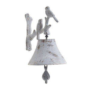 White Metallic Bell Birds (17 cm)