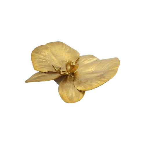 Golden Orchid Wall Deco (14 cm)