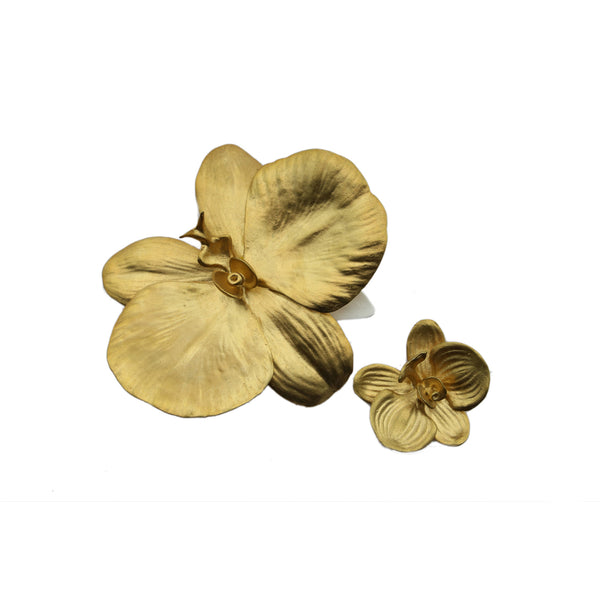 Porcelain Orchid Wall Deco (6.5 cm)