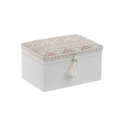 White Beige Wooden Box (14 cm)