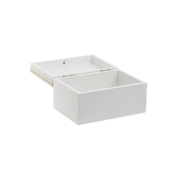 White Beige Wooden Box (14 cm)