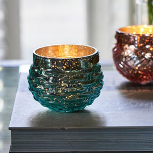 RM Weave Blue Votive (10.5 cm)