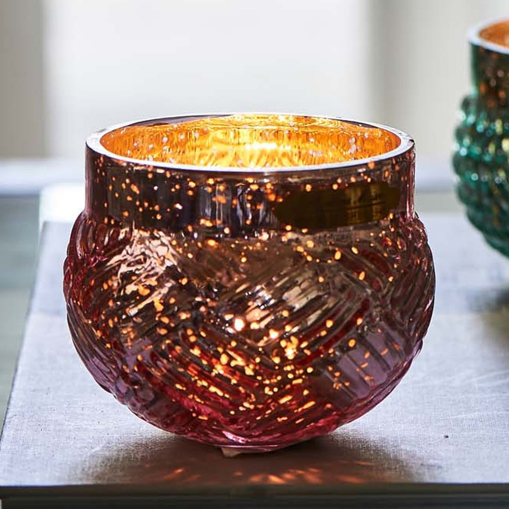 RM Whimsical Weave Votive Pink