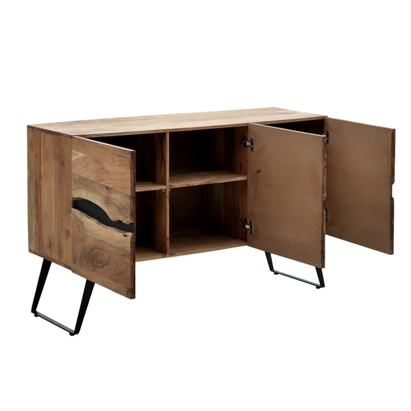 Imena Solid Acacia Wood Sideboard (148 cm)