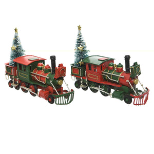Iron Train With Tree (13cm)