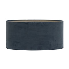 Dusty Blue Velours Oval Shade (38 cm)