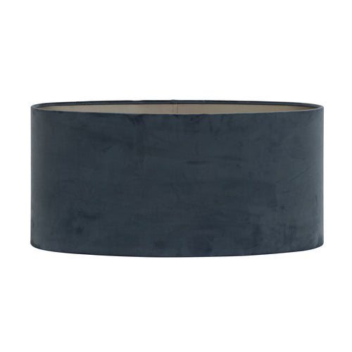 Dusty Blue Velours Oval Shade (38 cm)
